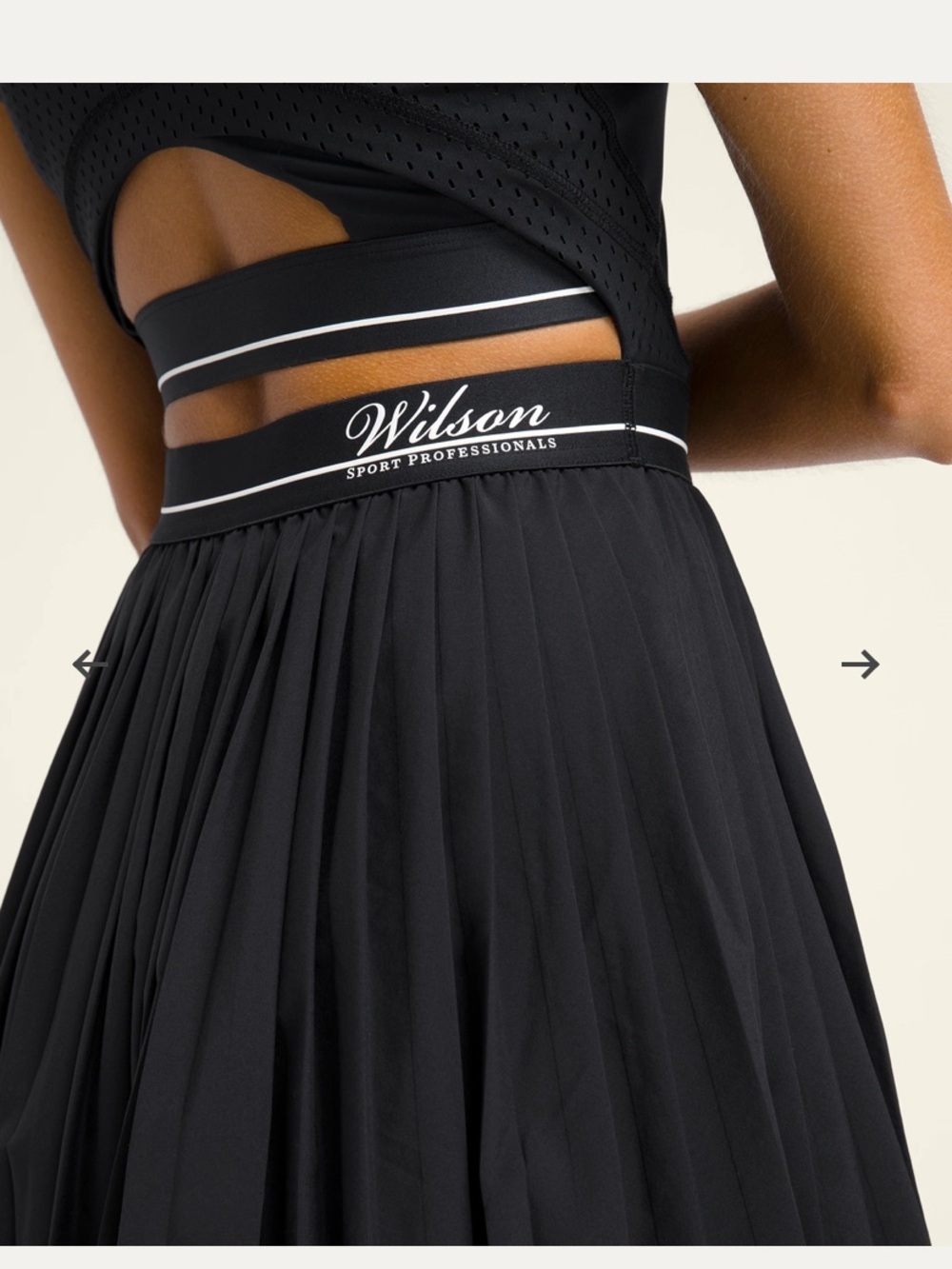 Wilson Black Winning Tennis Sleeveless Zip Dress small Tennis prep outdoor - Picture 4 of 13